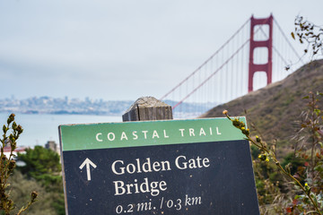 Coastal Trail at Golden Gate Bridge