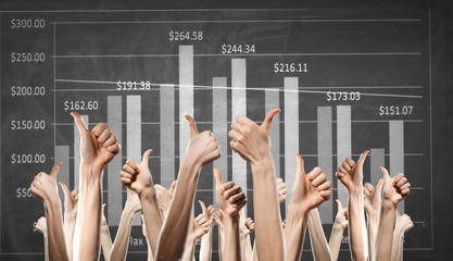 Hands showing gestures