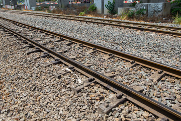 Fototapeta na wymiar Railroad tracks