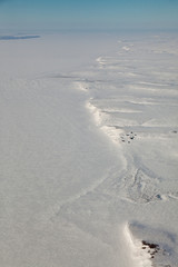 Great Siberian river Yenisei in winter