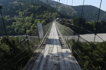 谷瀬の吊り橋