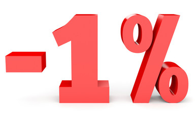 Minus one percent. Discount 1 %.