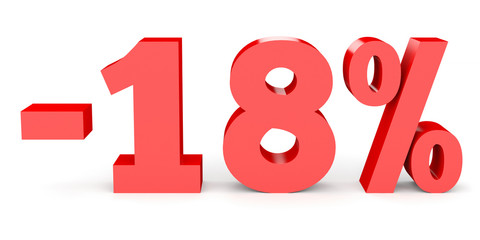 Minus eighteen percent. Discount 18 %.