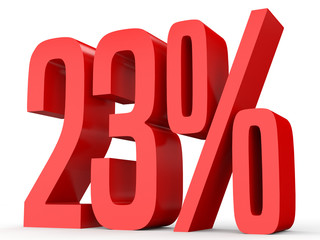 Twenty three percent off. Discount 23 %.