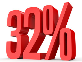 Thirty two percent off. Discount 32 %.