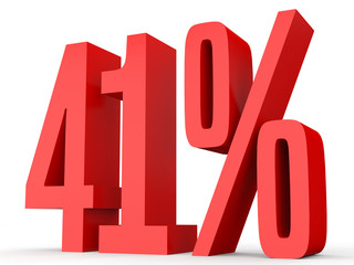 Forty one percent off. Discount 41 %.