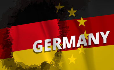 National Germany flag, vector