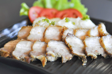 grilled pork with noodle ,banh hoi