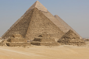 Fototapeta na wymiar The 6 Pyramids in Giza