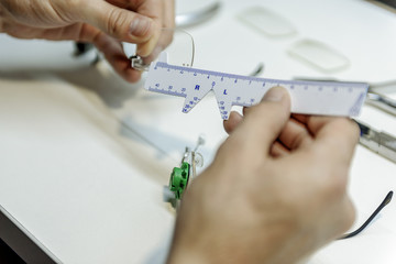 Making measurements with special ruler