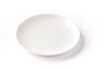 Isolated Round plate on a white background 