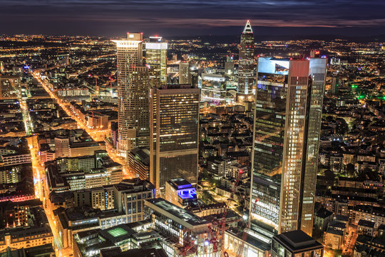Frankfurt City at night