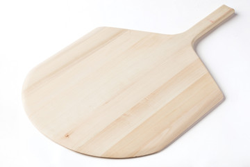 Pizza paddle isolated on a white background