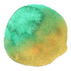 Watercolor circle texture.  Watercoluor circle elements for design.