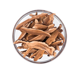 Ganoderma Lucidum isolated on white background