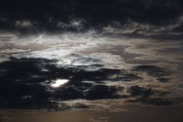 Fototapeta na wymiar Sunset with storm clouds