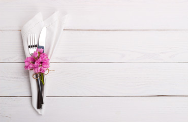Spring or summer table setting
