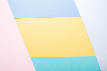 colorful frame paper, minimal background, top view flat lay