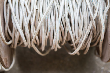 Power line on the ground