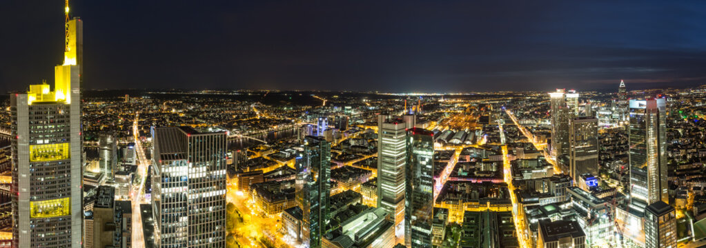 Frankfurt City at night