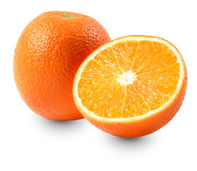 Orange fruit isolated