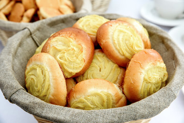 Fresh bakery in basket