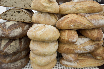 Fototapeta na wymiar Fresh Bread at a Food Festival