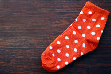 socks with polka dots