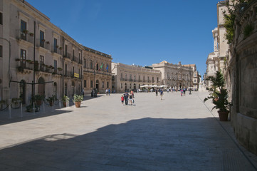 Piazza Duomo, Syrakus, Sizilien, Italien