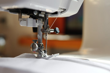 Sewing machine and fabric prepared for sewing