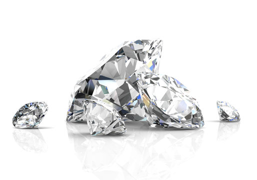 Diamond jewel (high resolution 3D image)