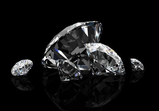 Diamond jewel (high resolution 3D image)