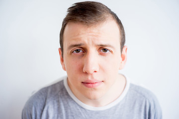 Naklejka premium Man face expressions