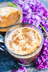 Spring concept with lilac flowers