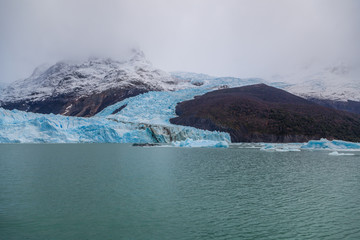 Glaciers in Lake Argentino, Los Glaciares National Park 

