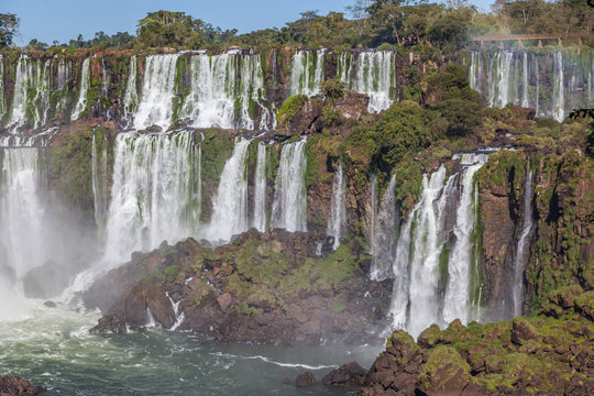 Iguazu waterfalls in Brazil and Argentina © donpedro