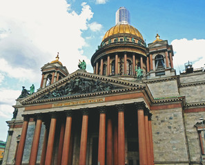 Saint Isaac's Cathedral or Isaakievskiy Sobor in Saint Petersburg, Russia - June 2016