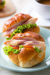 ham egg roll sandwich