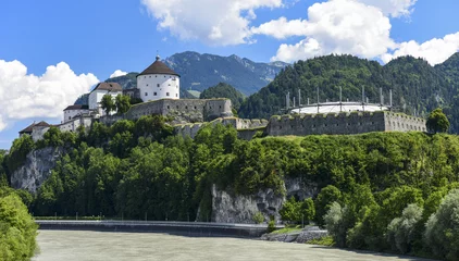 Fototapete Gründungsarbeit INNTAL - Festung Kufstein