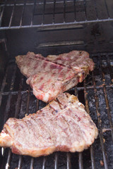 T-Bones on the grill