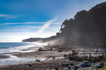 Bruce Bay or Mahitahi is a bay in south of the mouth of the Mahitahi River, west coast of New Zealand south island on the Tasman Sea.