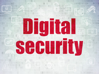 Fototapeta premium Security concept: Digital Security on Digital Data Paper background