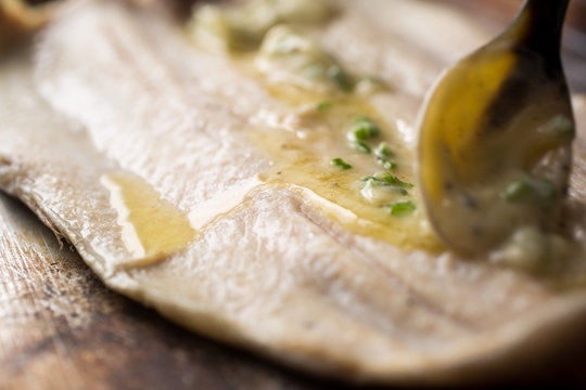 Baked Trout with Chive Butter