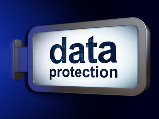 Security concept: Data Protection on billboard background