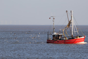 fishing vessel at sea