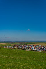 Polska wieś domy wioska