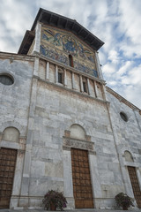 Basilica of San Frediano, a Romanesque church situated on the Piazza San Frediano in Lucca, Italy.