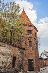 Fototapeta premium Monstrance Tower (Baszta Monstrancja) in Podmurna Street in Torun in Poland