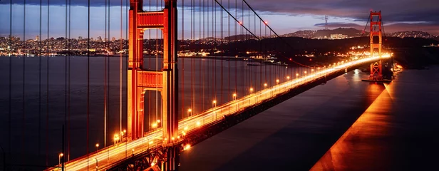 Night scene with Golden Gate Bridge © Frédéric Prochasson