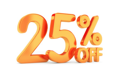 Big sale, clearance - metallic text. 3d illustration